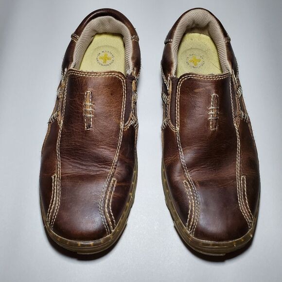Dr. Marten’s Lance Leather Slip On Loafers Shoes Brown Size 7 - Picture 1 of 14